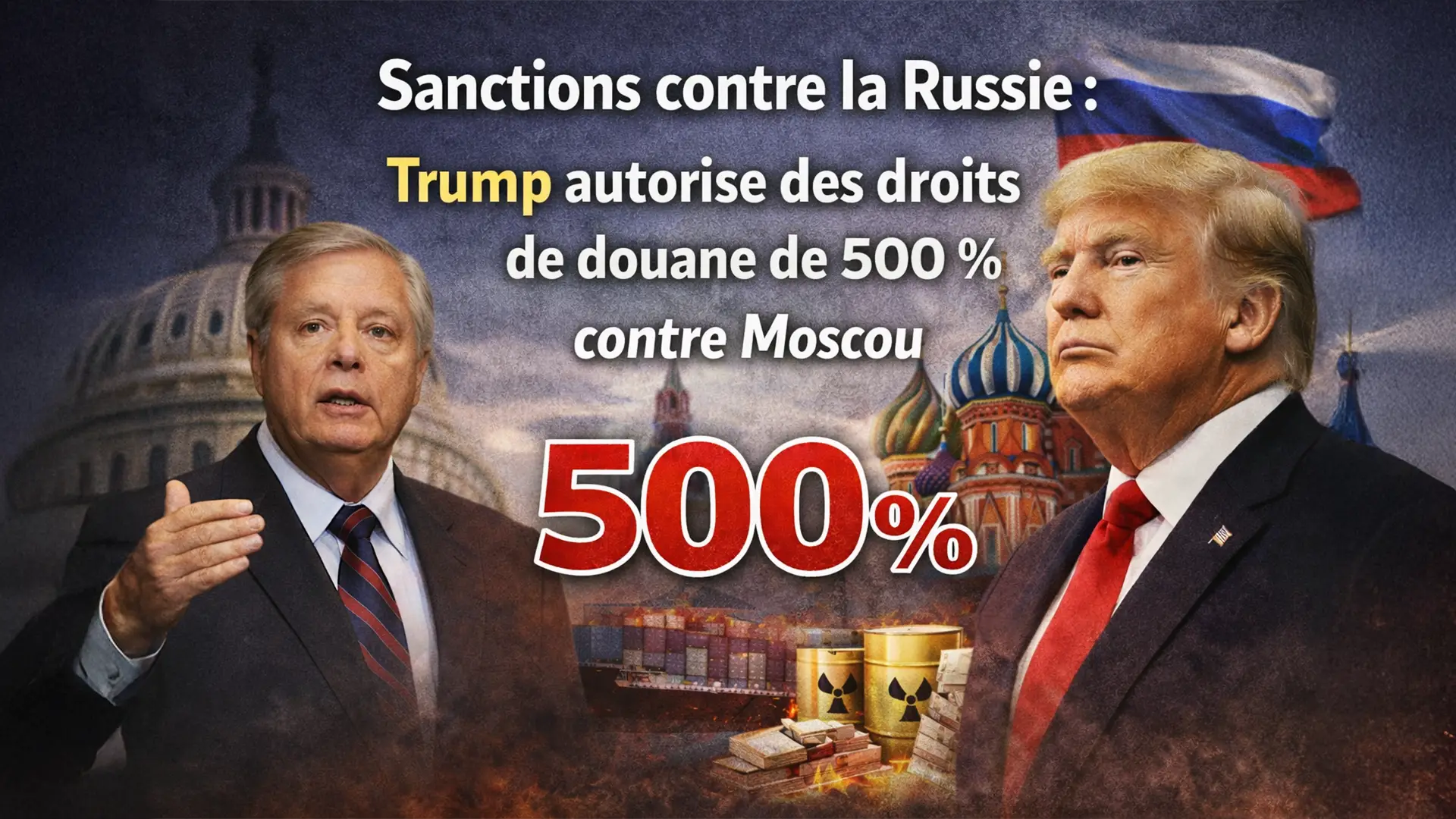 ALERTE – Sanctions contre la Russie : Trump donne son feu vert à une taxe de 500 % visant aussi les acheteurs