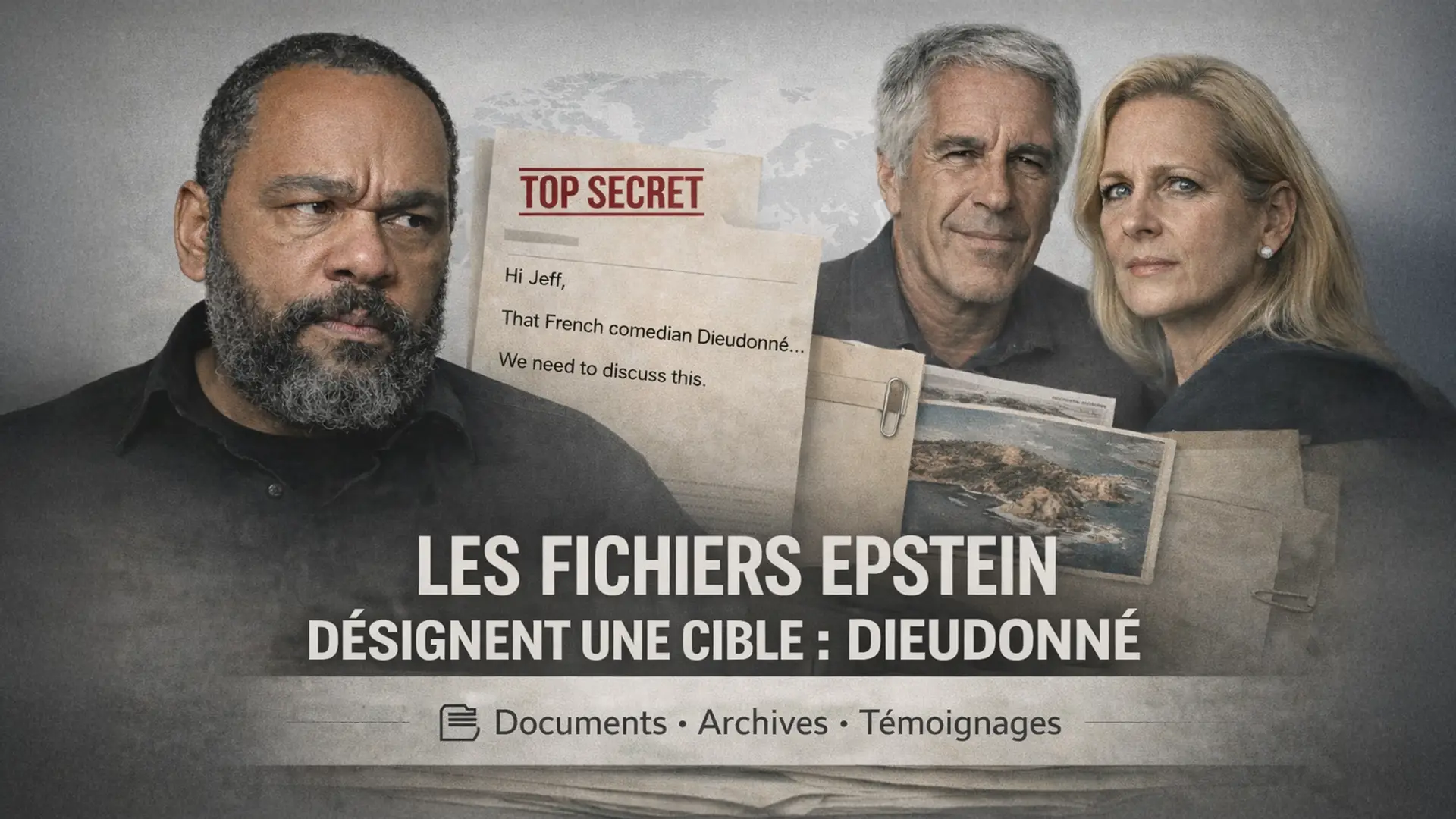 Les fichiers Epstein désignent une cible : Dieudonné