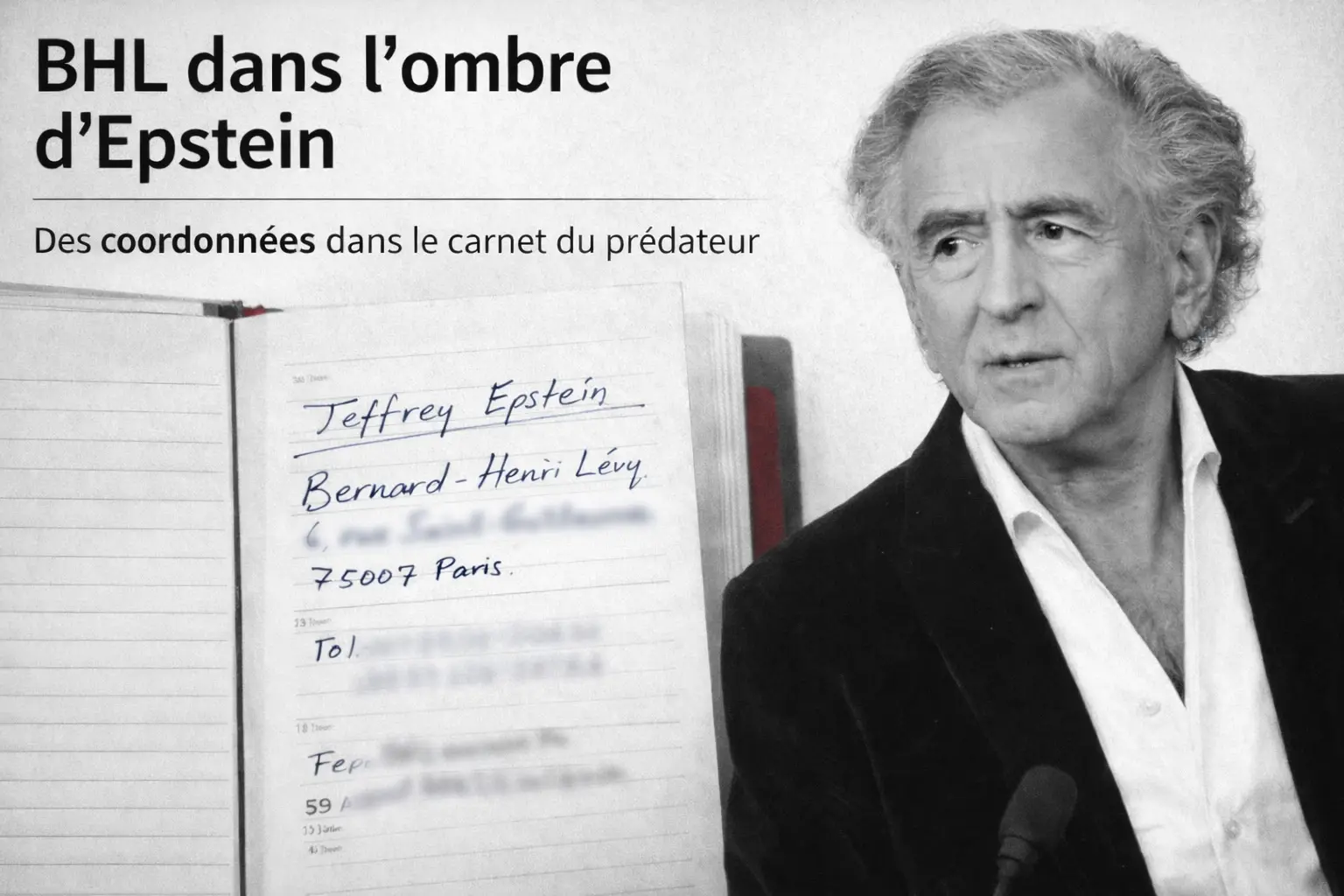 Rumeurs, réseaux et silence : La tempête Epstein atteint Bernard-Henri Lévy