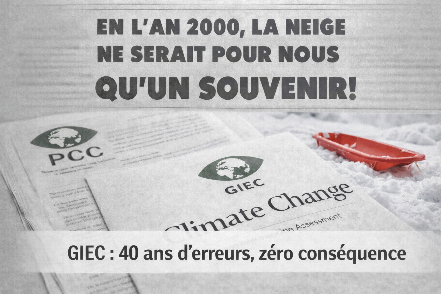 Les médias et les prophéties climatiques : De l’annonce de la disparition de la neige en 1983 aux apocalypses modernes du GIEC