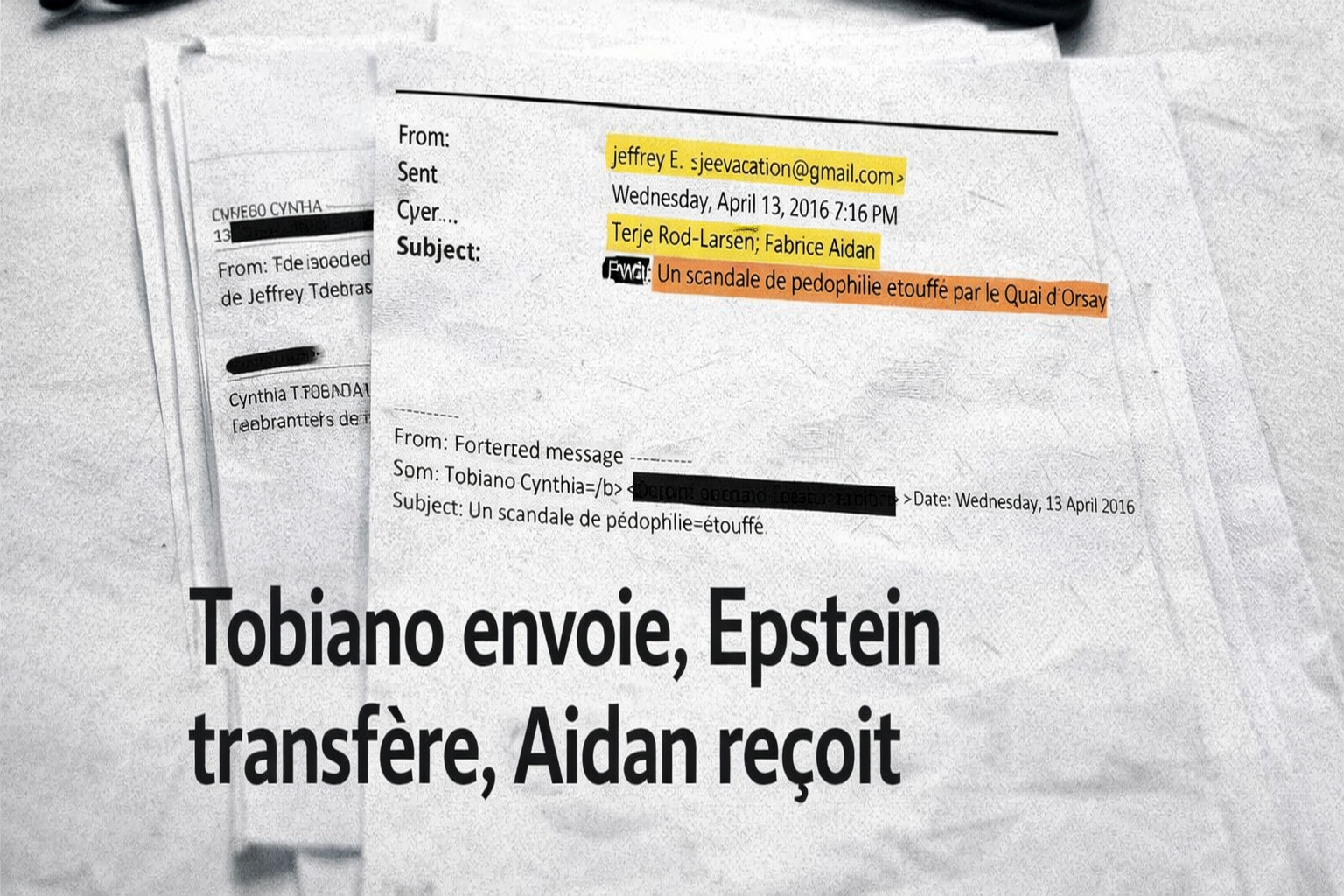 Le parcours d’un article gênant : De l’ordinateur d’une directrice de la banque Rothschild à la boîte de Fabrice Aidan, via Jeffrey Epstein