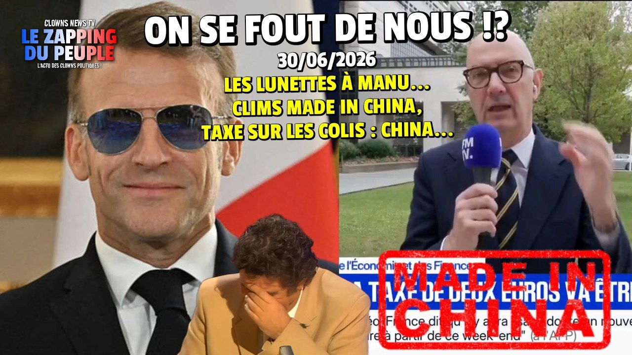 Zapping : Macron ressort ses lunettes noires pendant que les hôpitaux attendent leurs climatiseurs chinois