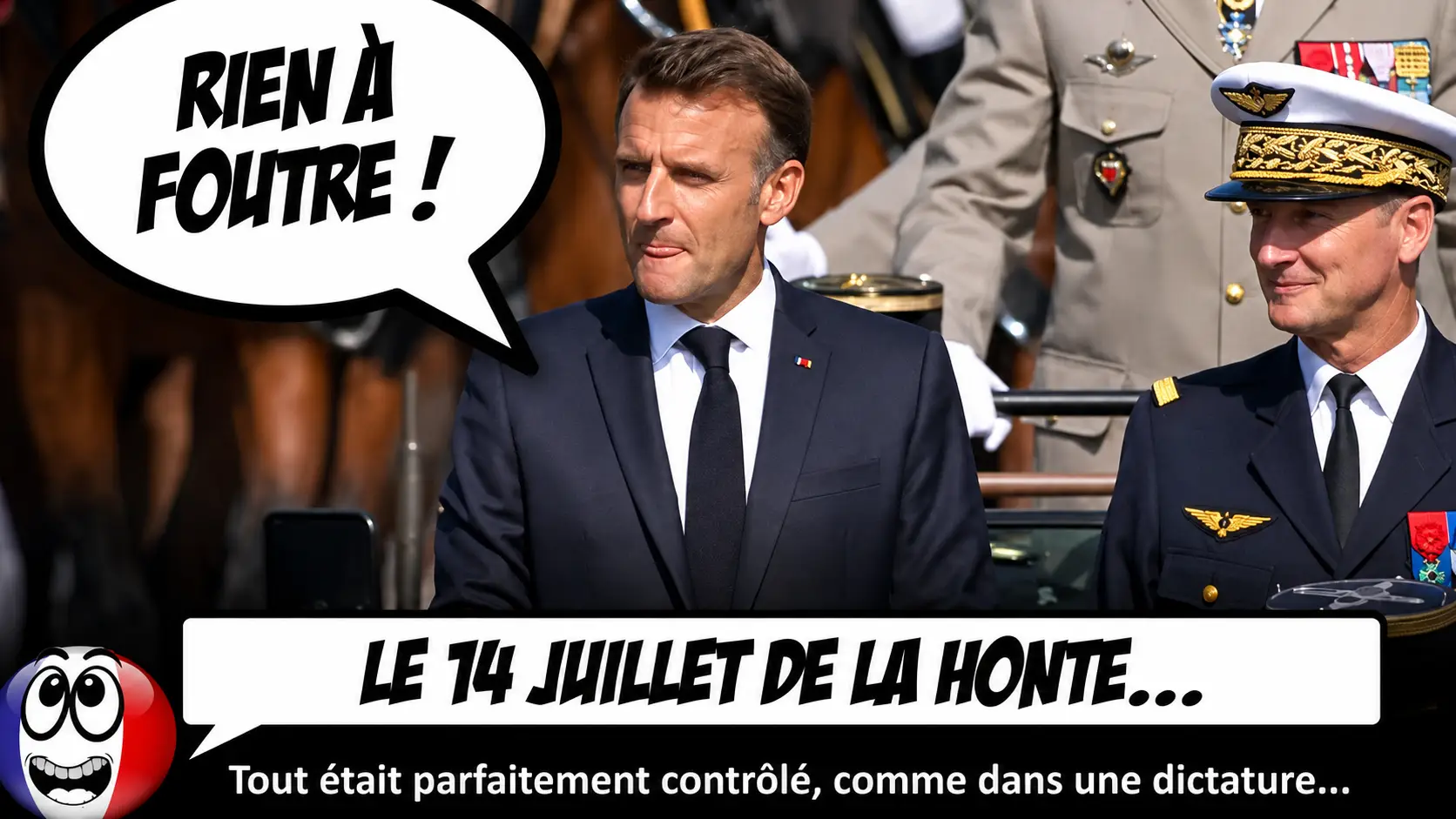 Le Zapping : Macron obtient enfin un 14 juillet sans huées grâce au public sur réservation nominale