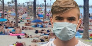 Masque à la plage