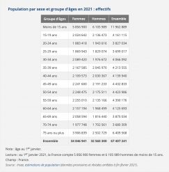 Population française en 2021