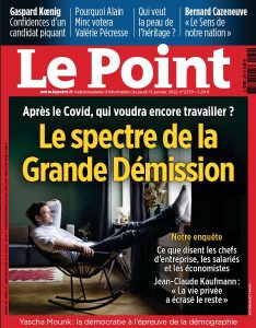 Le Point 13 janvier 2022.