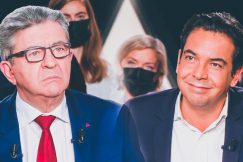 Jean-Luc Mélenchon et Patrick Cohen lors de l’émission Élysée 2022 jeudi 10 février 2022 sur France 2