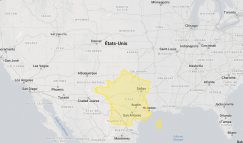 Carte France/Texas