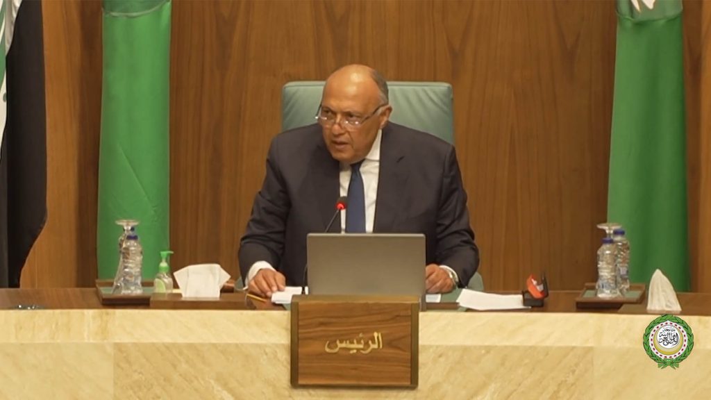 Le ministre égyptien des Affaires étrangères, Sameh Choukri