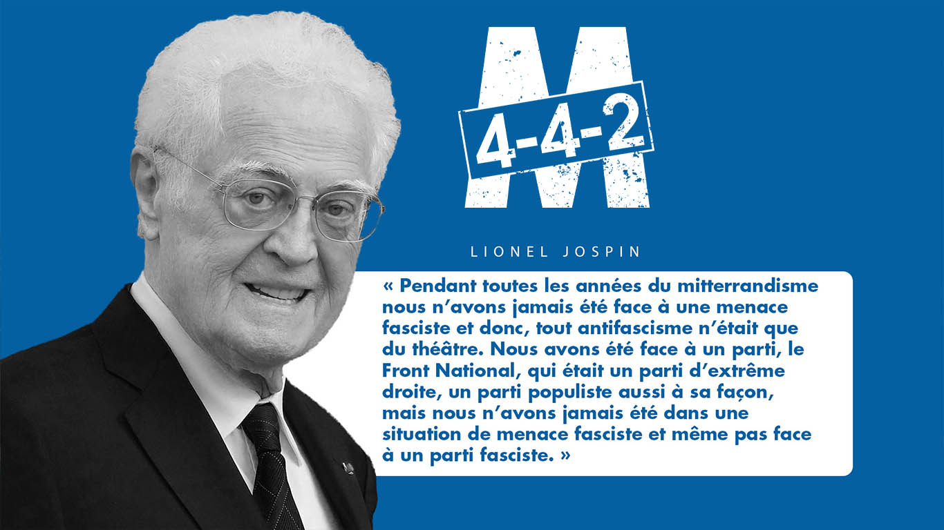 Lionel Jospin sur le Front national : « Nous n’avons jamais été face à une menace fasciste, tout antifascisme n’était que du théâtre »
